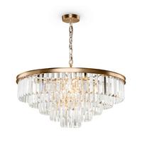 Kronleuchter Revero Messingfarben max. 40 Watt - Messingfarben, Trend, Glas/Metall (70/70/45cm) - MAYTONI