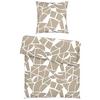 Bettwäsche Axel Weiss/Beige ca. 135x200cm - Beige/Weiß, MODERN, Textil (135/200cm) - Mömax