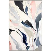 Keilrahmenbild Lotta ca. 60x90cm - Blau/Blaugrau, MODERN, Holzwerkstoff/Kunststoff (60/90cm) - Premium Living