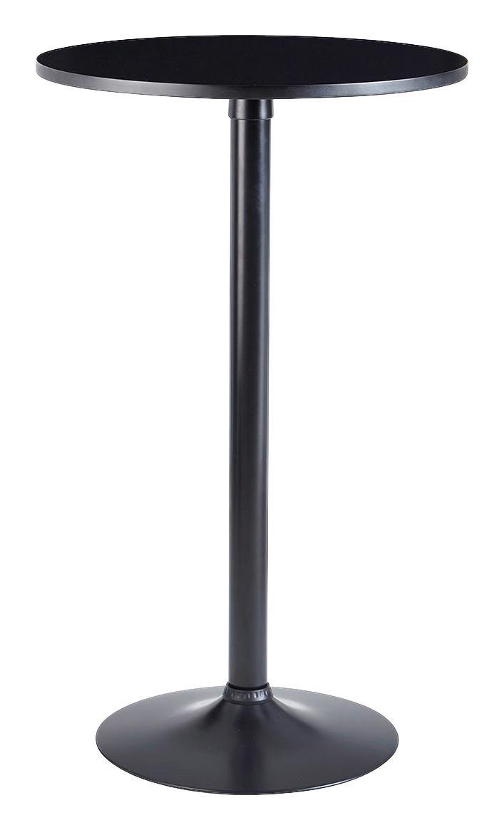 Bistrotisch rund ca. 60x100 cm Schwarz - Schwarz, MODERN, Holzwerkstoff/Metall (60/100cm) - MID.YOU