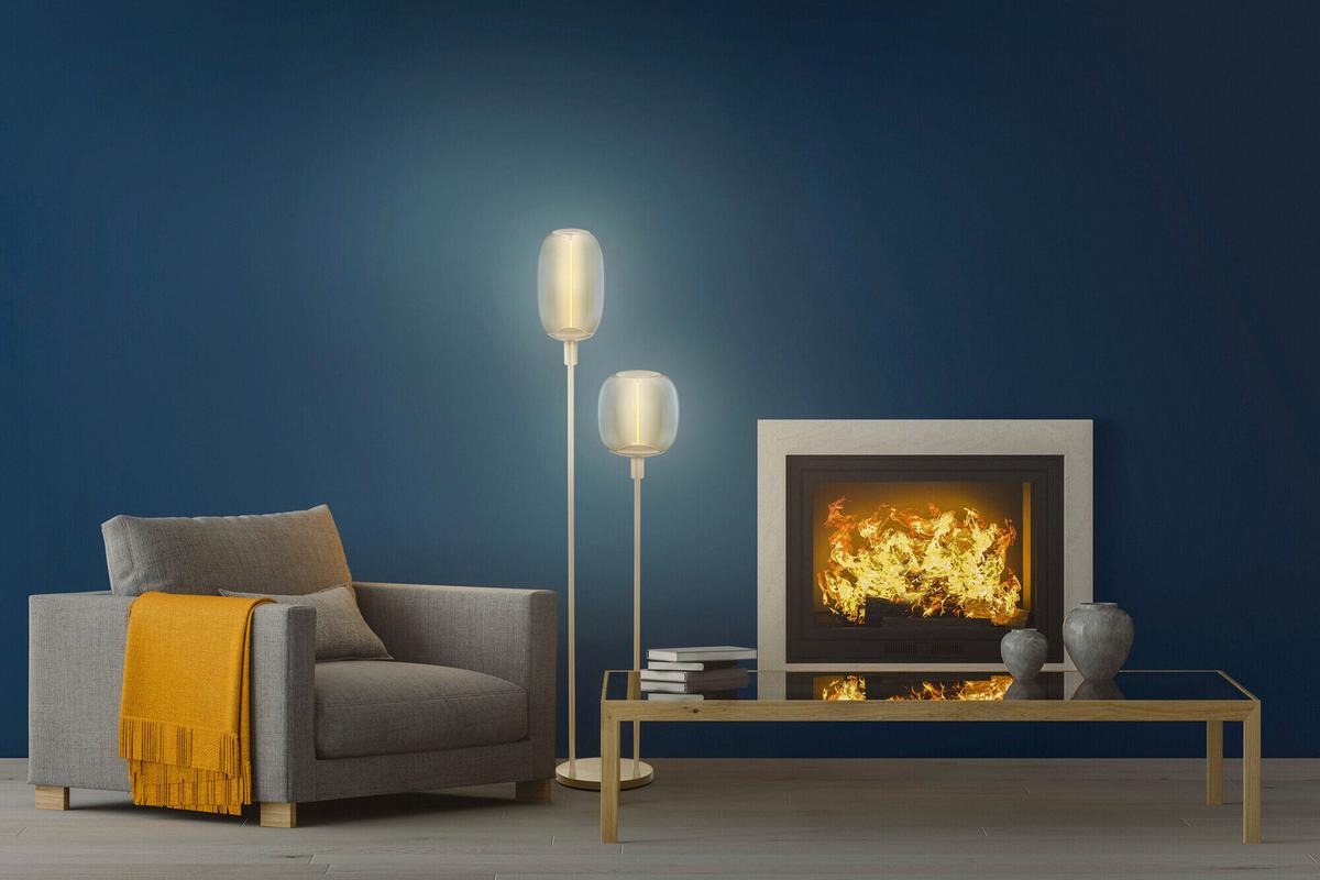 PODSTAWA LAMPY DECOR STICK FLOOR 2XE27 BG - beżowy, Basics, metal (32/146cm) - Ledvance