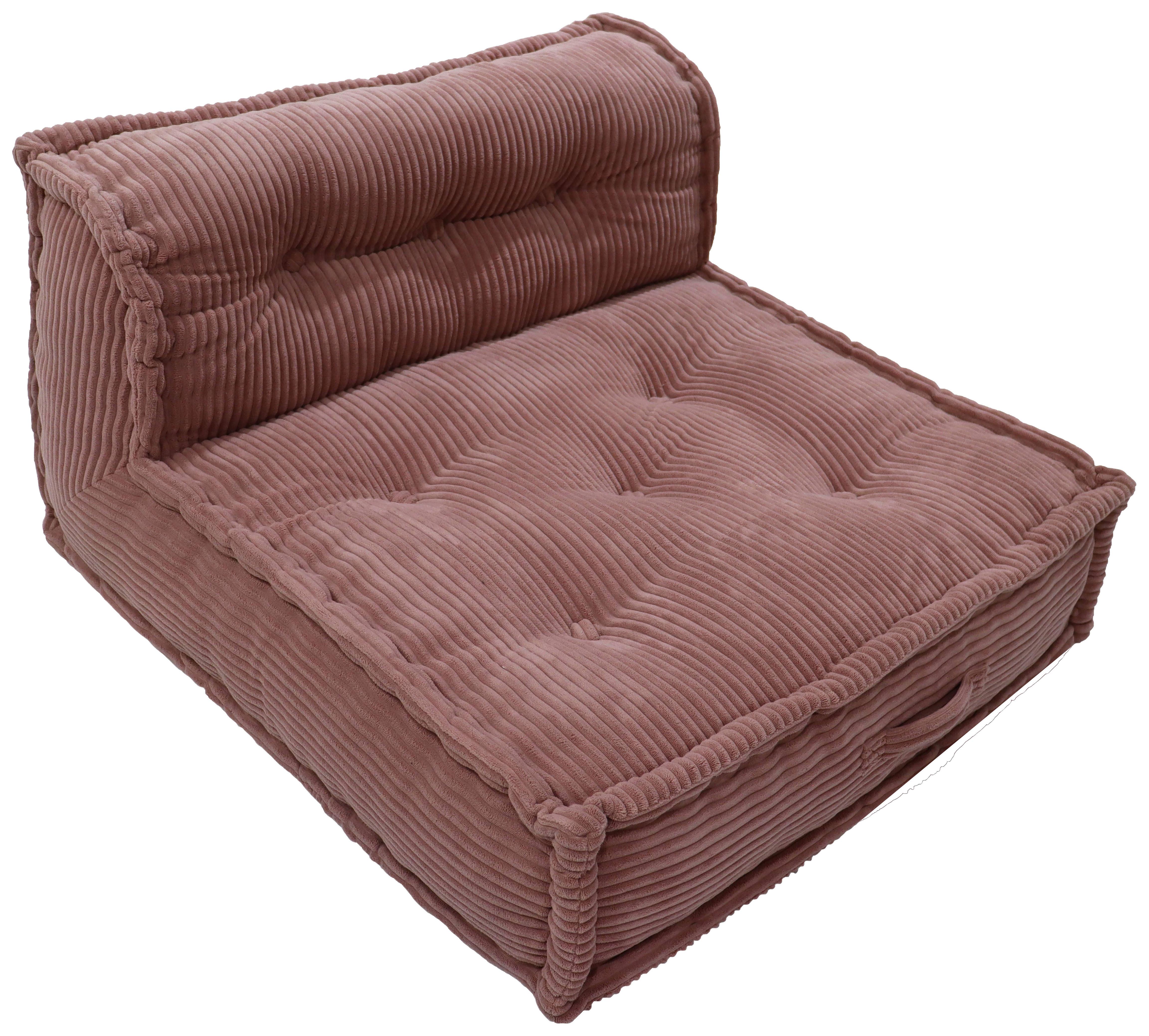 ELEMENT DO SOFY FLEXI - brudny róż, Design, tkanina (80/43/80cm) - P & B