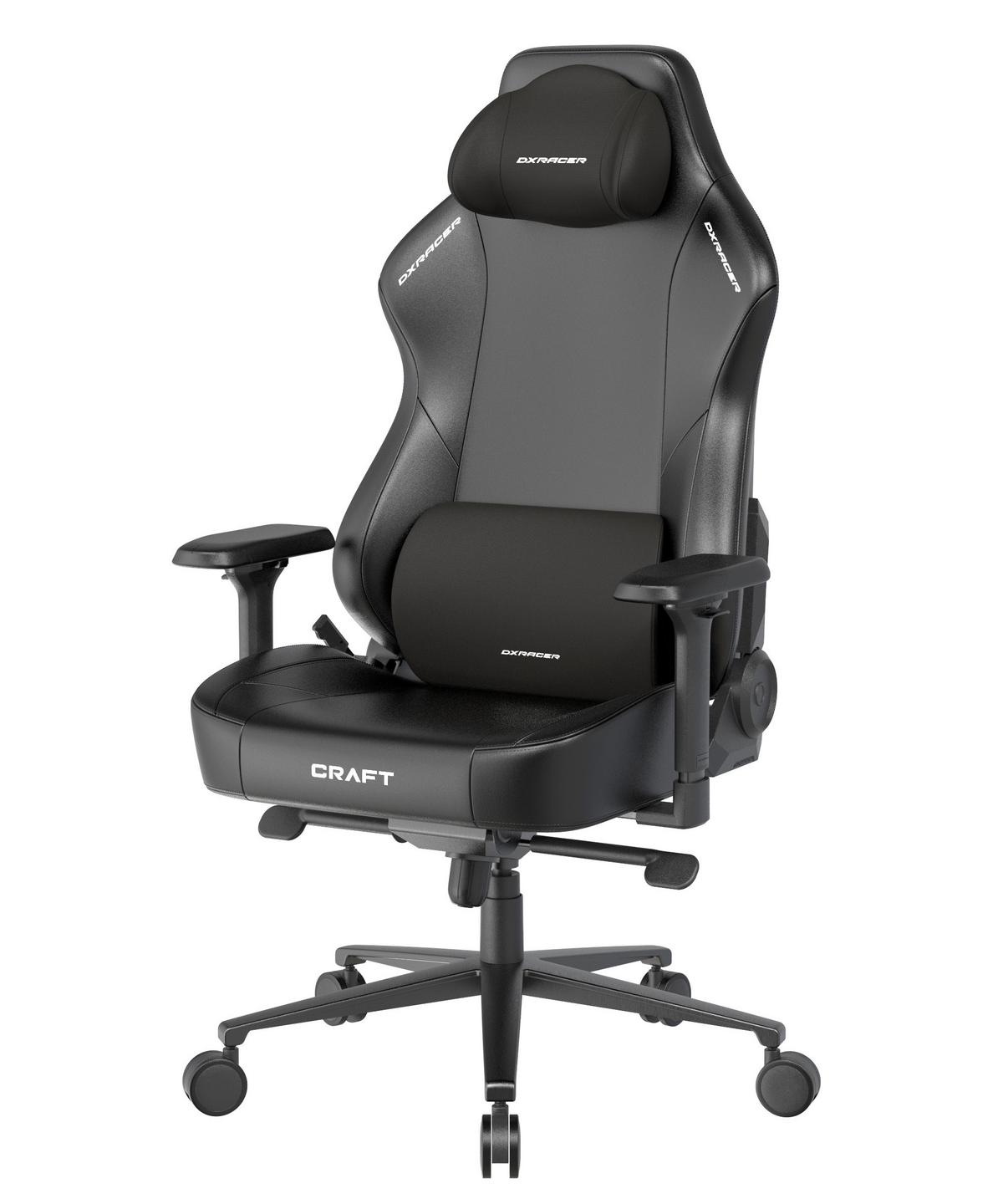 Gamingstuhl Craft Schwarz - Schwarz, KONVENTIONELL, Textil/Metall (70/132/70cm) - Dxracer