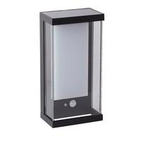 Szolárlámpa 67419bk Solar Wandleuchte - fekete/fehér, Design, üveg/fém (12,6/25,3/25.3cm)