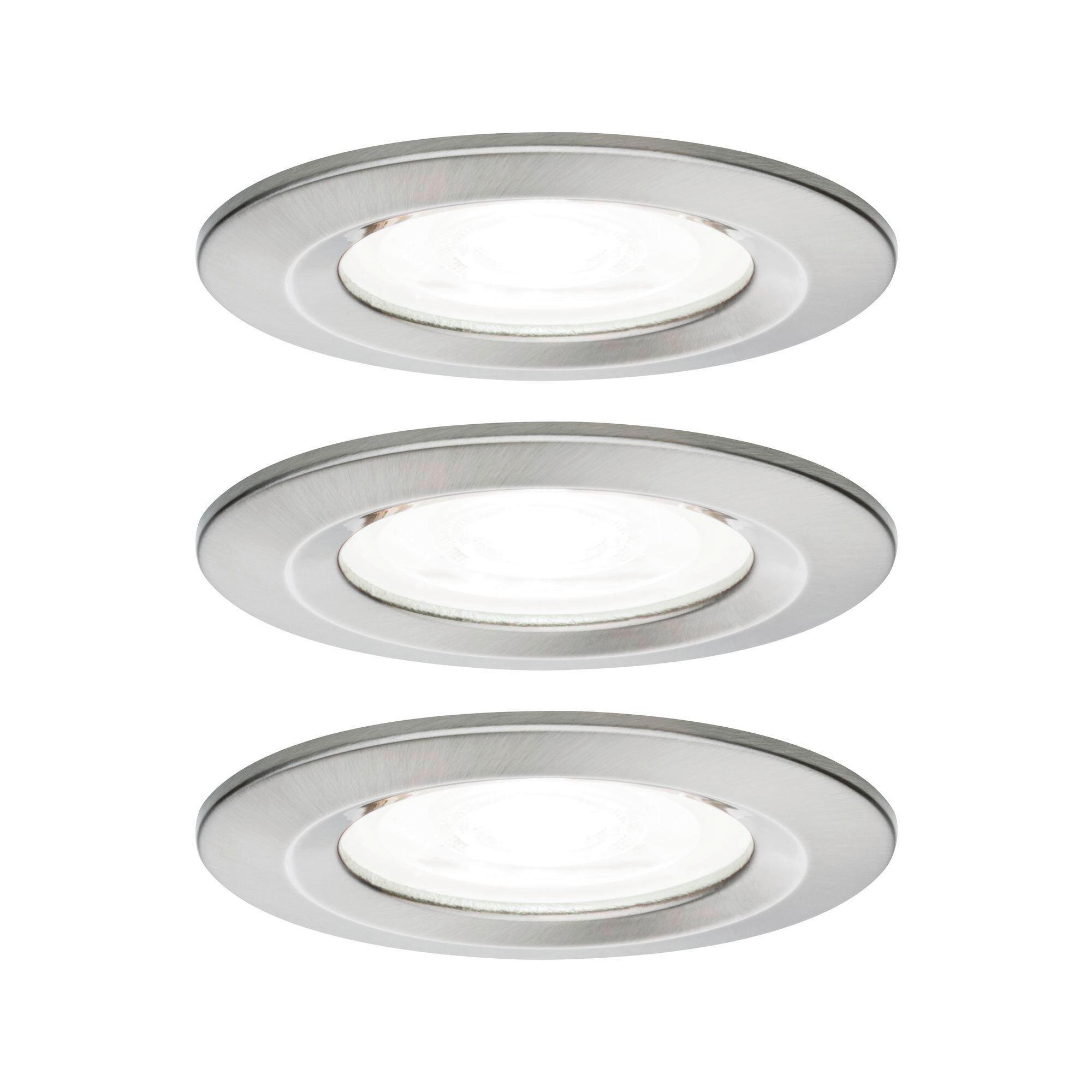 Deckenstrahler Nova in Alufarben max. 6,5 Watt - Zinkfarben/Alufarben, Design, Metall (7,8cm) - Paulmann