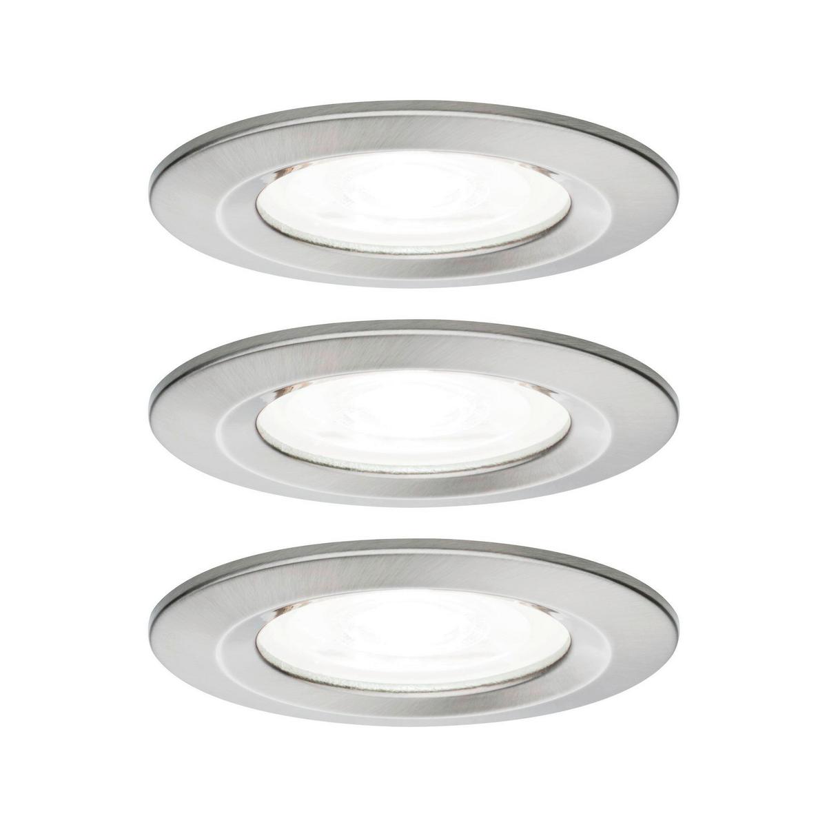 Deckenstrahler Nova in Alufarben max. 6,5 Watt - Zinkfarben/Alufarben, Design, Metall (7,8cm) - Paulmann