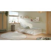 Otroška Postelja Timon, 80x160cm - bela/barve breze, Moderno, leseni material/les (80/160cm) - MID.YOU