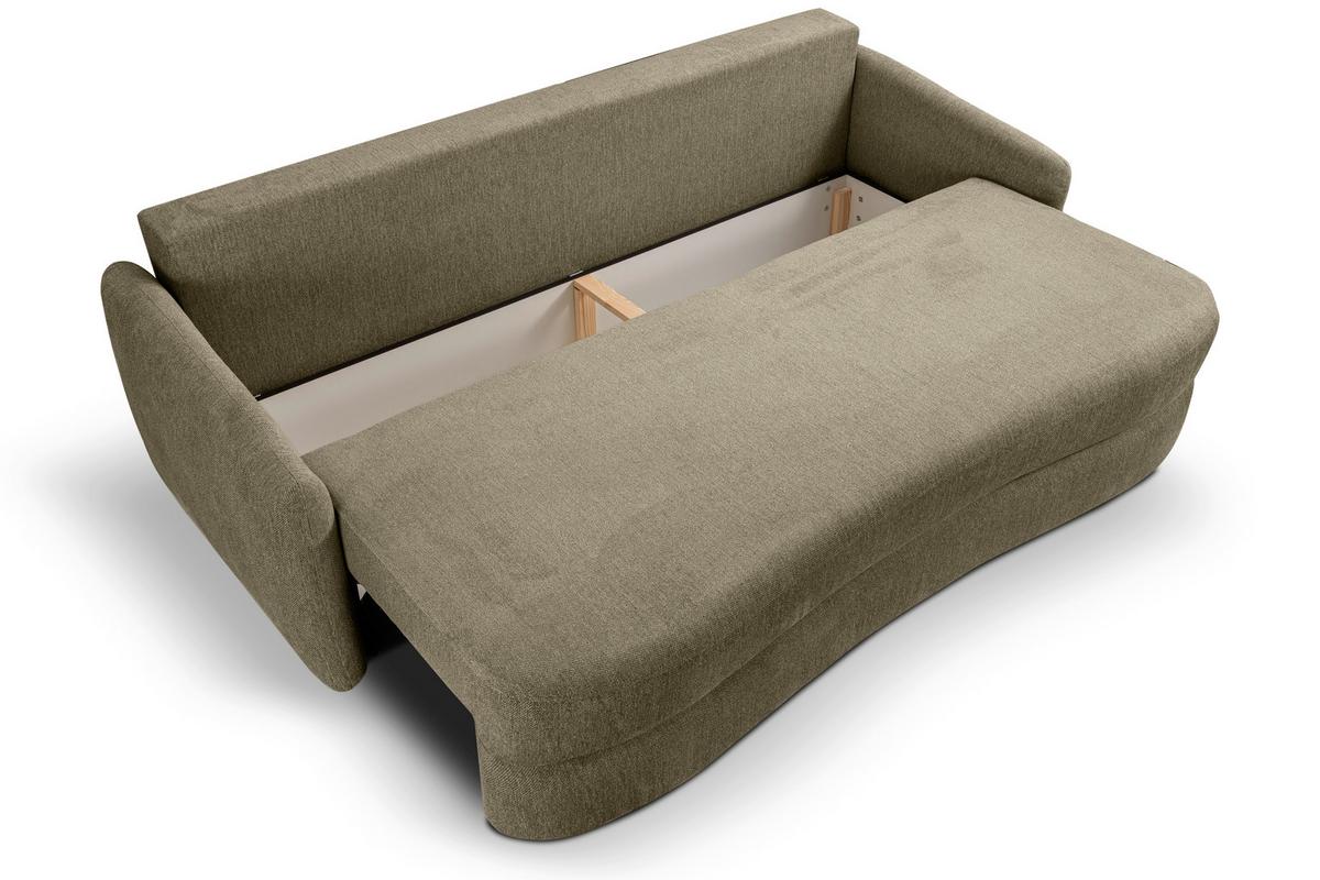 Schlafsofa Diana Grün - Schwarz/Grün, Basics, Holz/Kunststoff (231/93/108cm) - MID.YOU