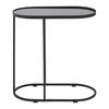 SIDOBORD NOBILE -SB- - svart, Modern, metall/glas (55/55/29cm) - Mömax