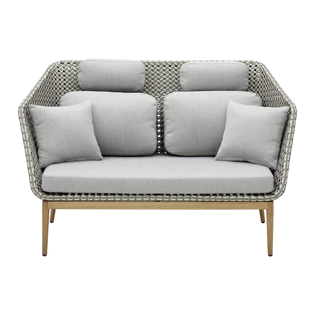 Vrtna Klop Positano, Siva, Naravna, Aluminij - siva, Moderno, kovina/umetna masa (149/91/99cm) - Bessagi Garden