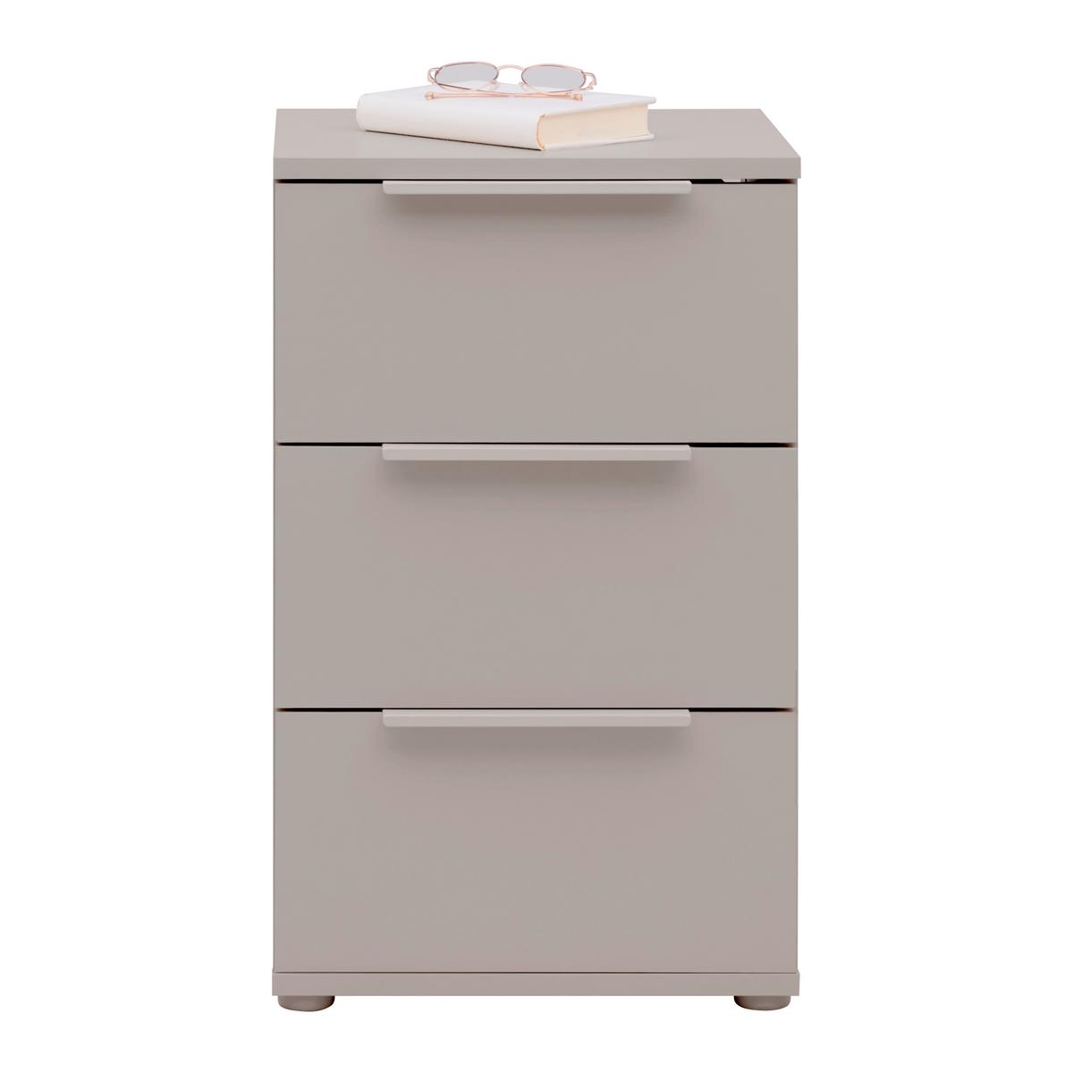 Nachttisch Dune Kaschmir ca. 40x65x38cm - Kaschmir, MODERN, Holzwerkstoff/Metall (40/65/38cm) - Mömax