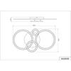 LED-TAKLAMPA KLAUSE - silver/nickelfärgad, Modern, metall/plast (95/52/7,7cm) - Mömax