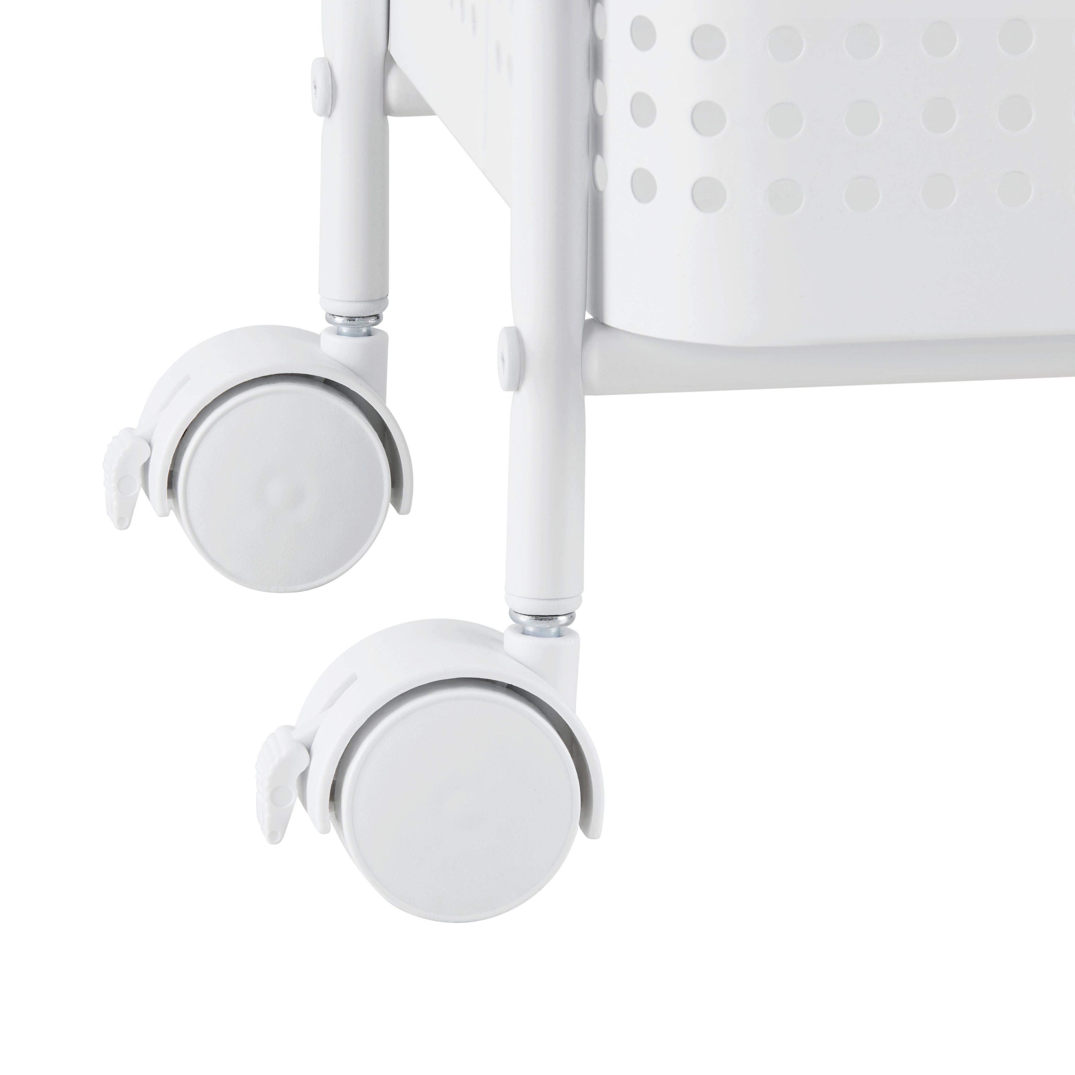 RULLVAGN ANCONA -EXKLUSIV- -SB- - vit, Modern, metall/plast (52/72/28cm) - Mömax
