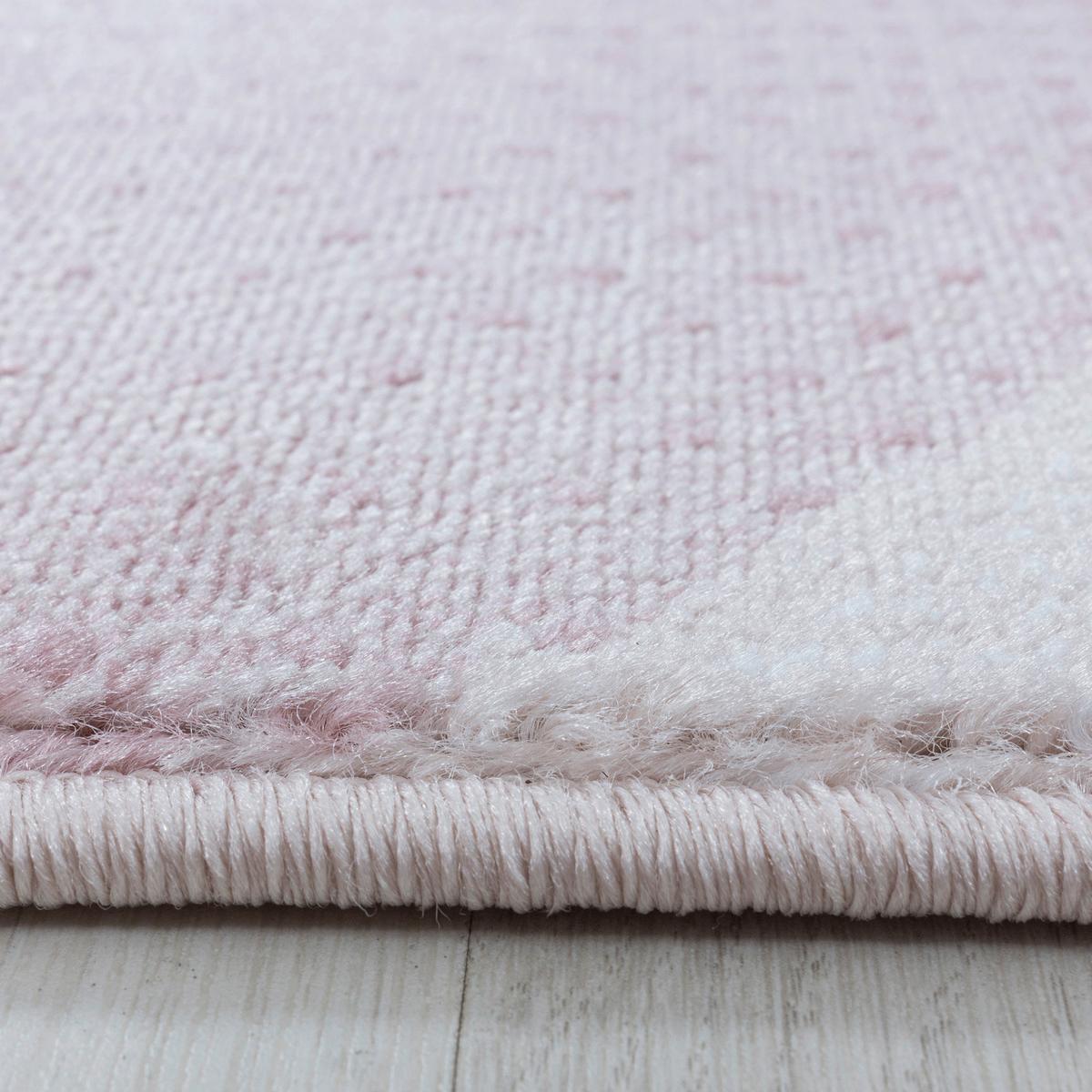 Webteppich Costa Pink ca. 160x230cm - Pink, Design, Textil (160/230cm)