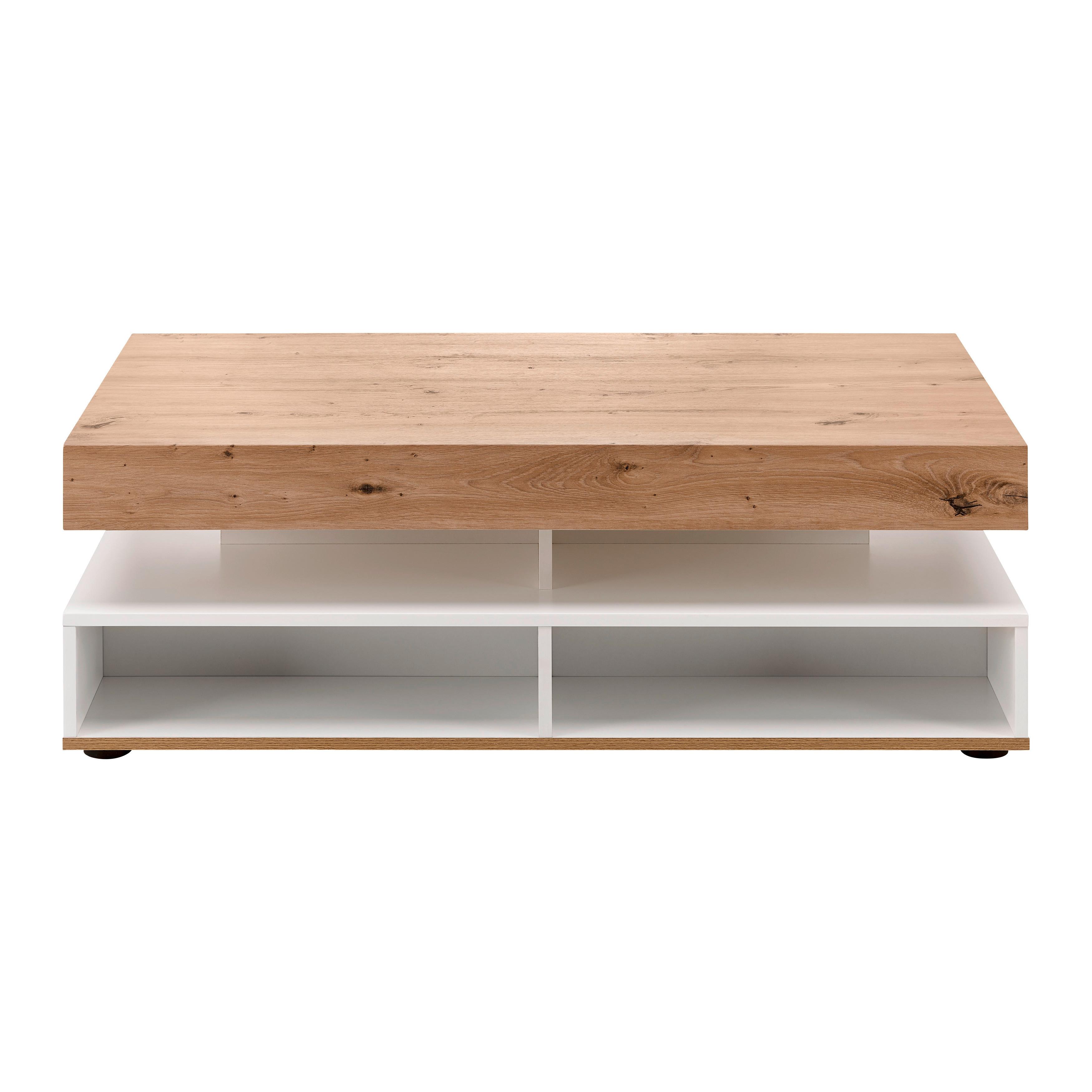 SOFFBORD CARA - vit/ekfärgad, Modern (110/60/38cm) - Bessagi Home