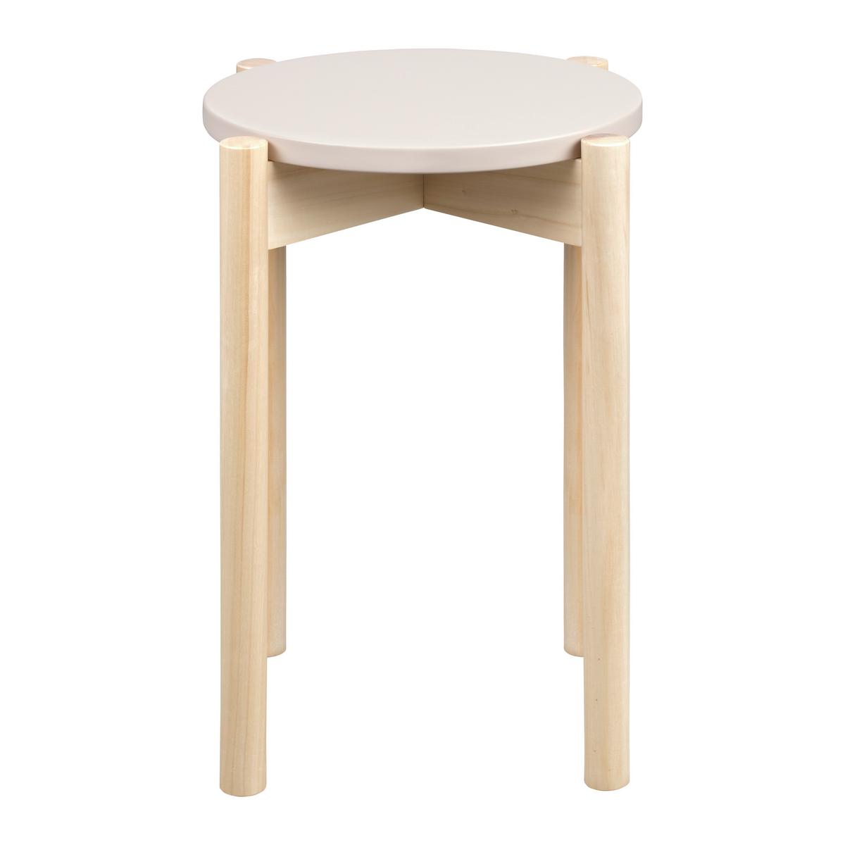 Taburet stivuibil ANTON - cașmir, Konventionell, lemn (36/45cm) - Modern Living