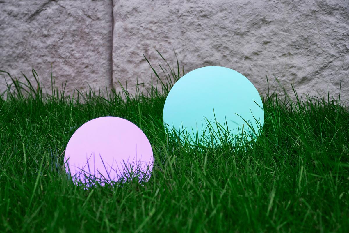 LAMPA SOLARNA BALL - biały, Trend, tworzywo sztuczne (20cm) - Ambia Garden
