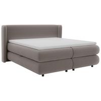 Boxspring Krevet Elodie - crna/taupe, Konvencionalno, tekstil/plastika (160/200cm) - Premium Living