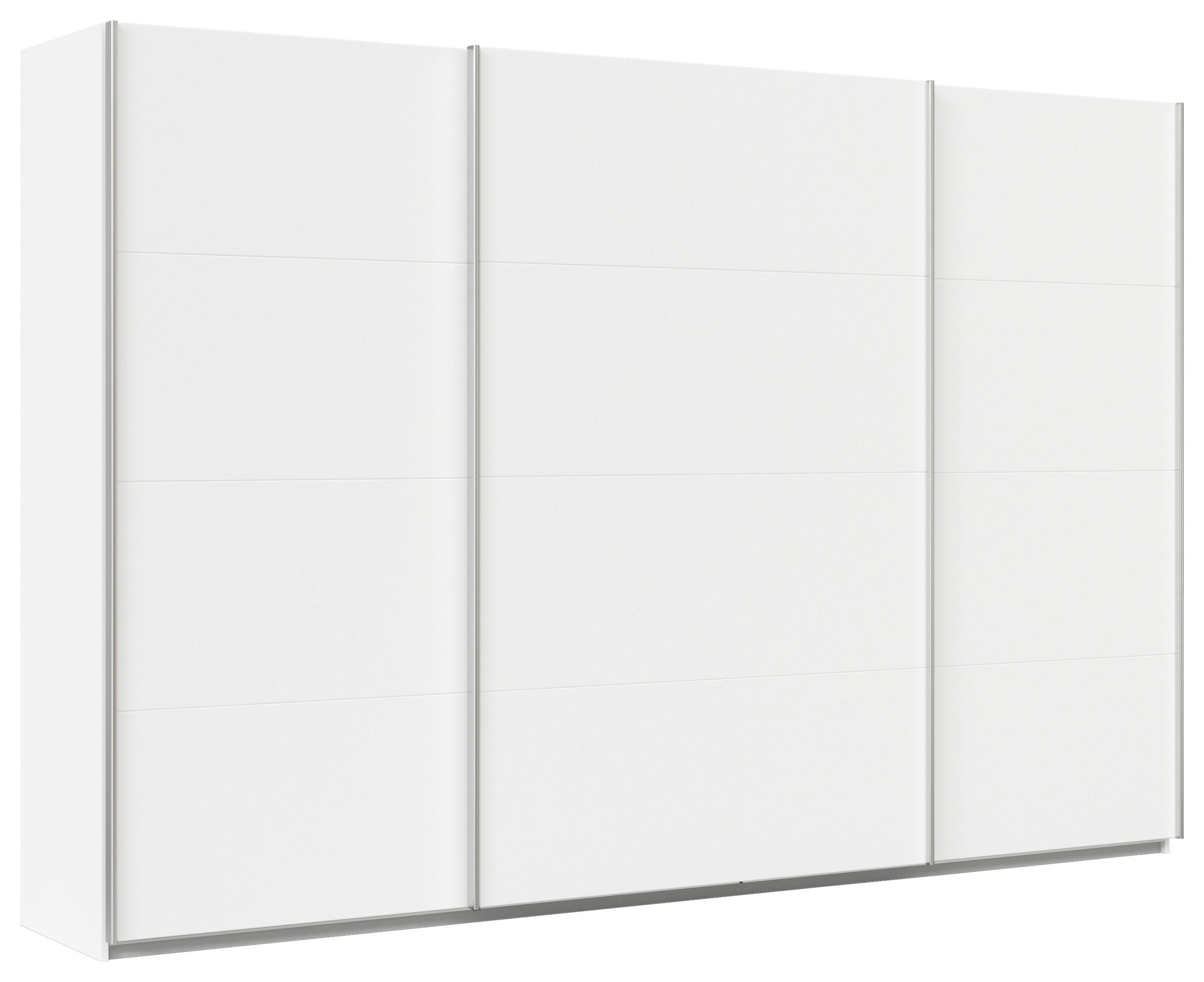 Ormar S Kliznim Vratima Feldkirch - bijela/boje aluminija, Moderno, drvni materijal/metal (315/210/62cm)