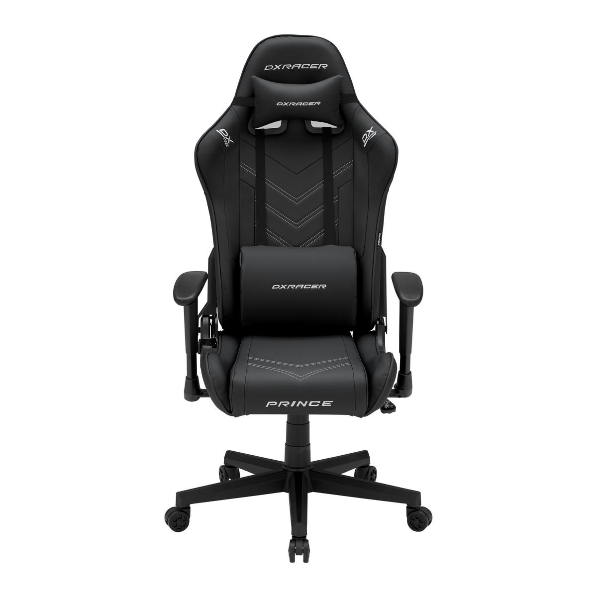 Gamingstuhl Prince in Schwarz - Schwarz/Weiß, MODERN, Kunststoff/Textil (67/126/67cm) - Dxracer