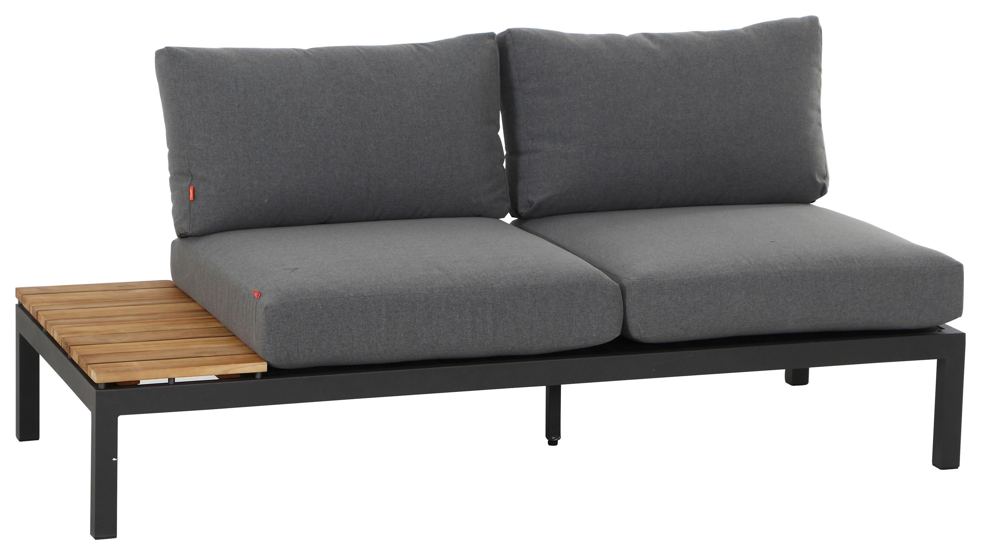 LOUNGESOFA H16600 - Anthrazit/Grau, MODERN, Holz/Textil (172/70/84cm) - Siena Garden
