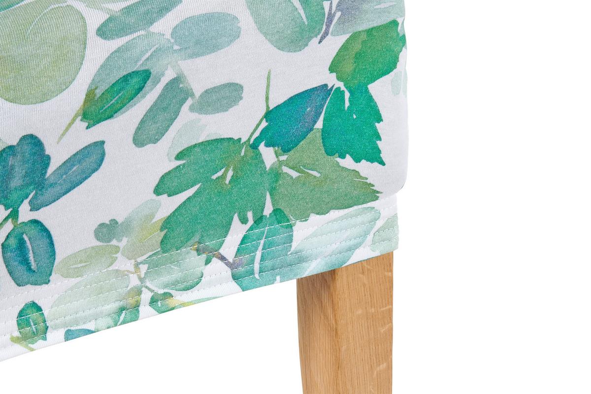 Stuhlhusse Steffi in Bunt - Weiss/Grün, Konventionell, Textil (47/47/67cm) - Modern Living