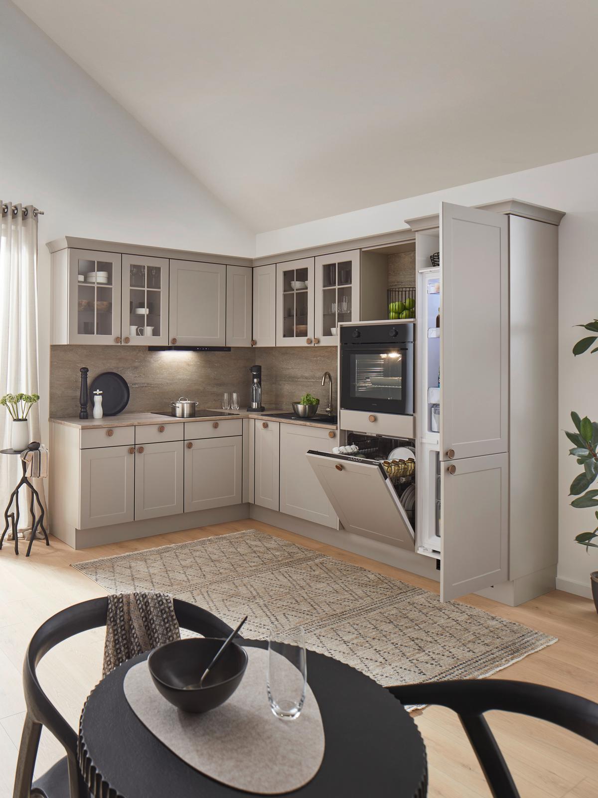 Kuhinjski Blok Ip4250 - barve bakra/rjava, Romantika, leseni material (215/276,6cm) - Impuls