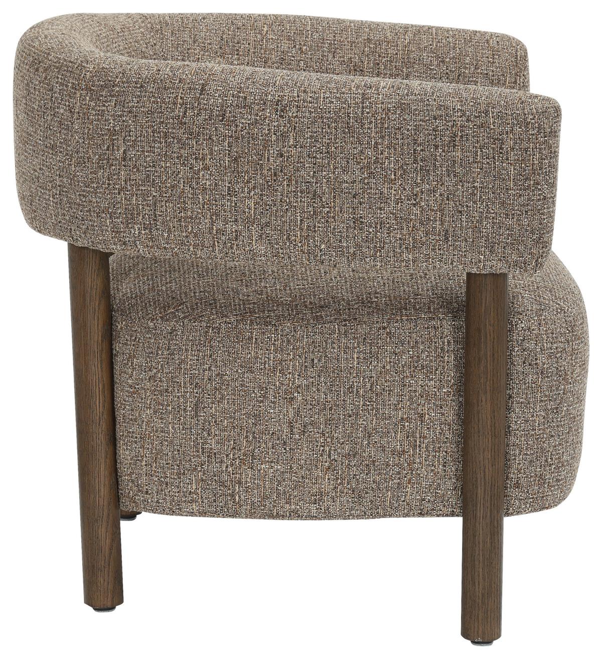 Tv Fotelja Allure - crno-smeđa/smeđa, Moderno, drvo/tekstil (73/70/69cm) - Mömax