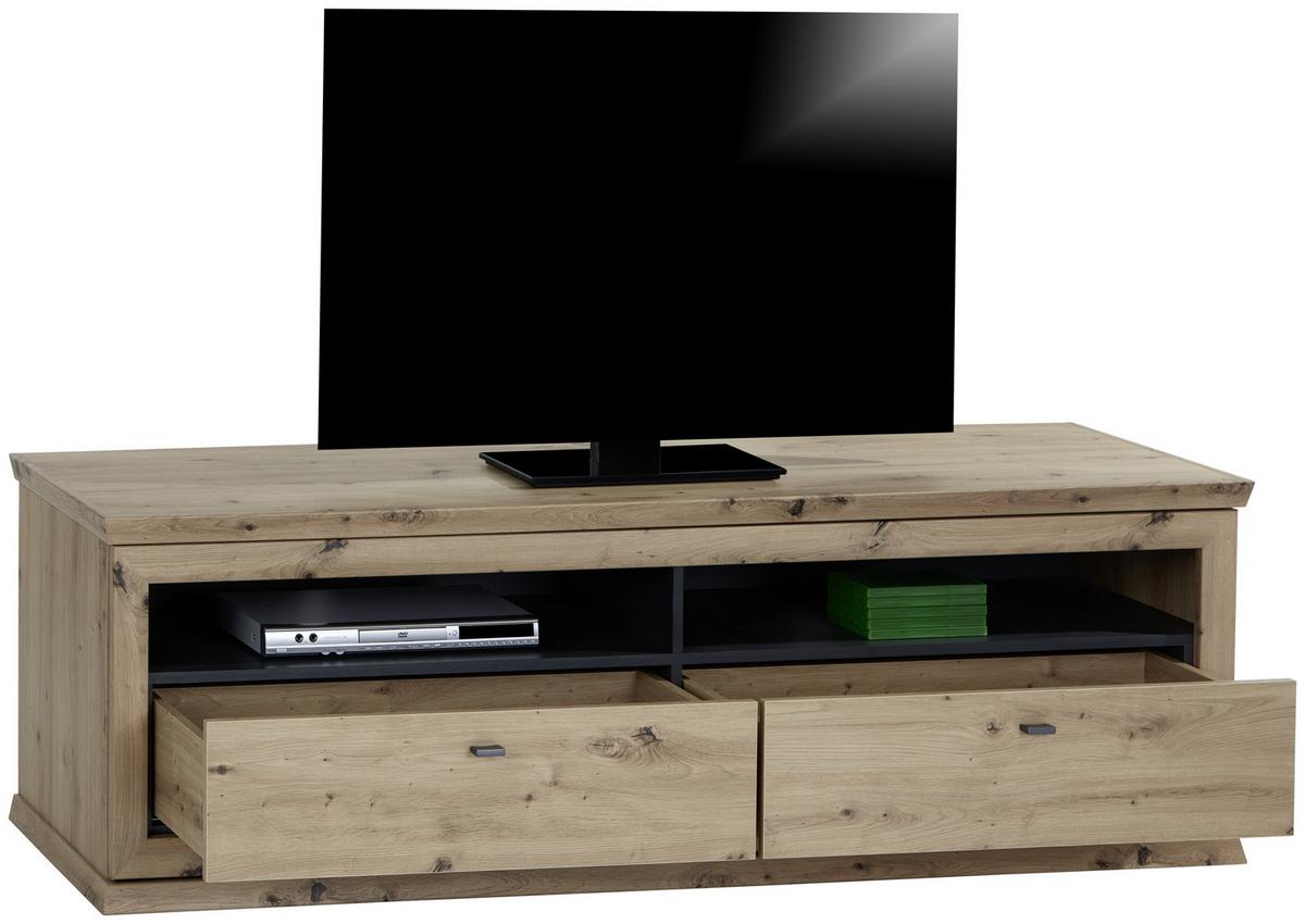 Tv Element Harvey, Barva Hrasta - barve hrasta/antracit, Trendi, kovina/leseni material (180/55,4/50cm) - Mömax