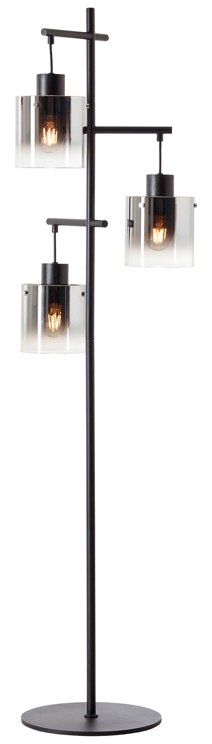 LAMPA STOJĄCA 93168/93 SIMONIS *DK* - czarny/szary, Design, metal/szkło (46/152cm) - Dieter Knoll