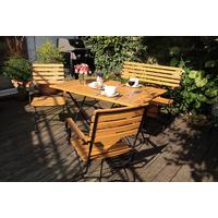 Vrtni Set Lindau, 5-Delni Set - antracit/barve akacije, Basics, kovina/les (120/75/80cm) - Gardenson