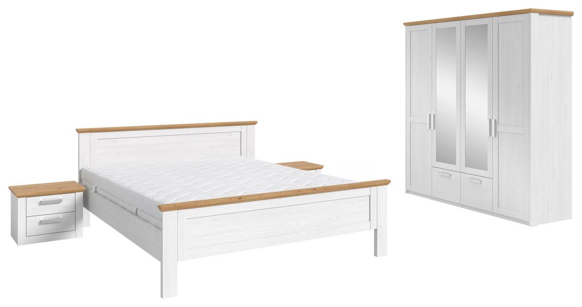 Schlafzimmer VERONA 4-teilig Lärchefarben, Eiche Artisan - Lärchefarben/Eiche Artisan, ROMANTIK / LANDHAUS, Holzwerkstoff - Livetastic