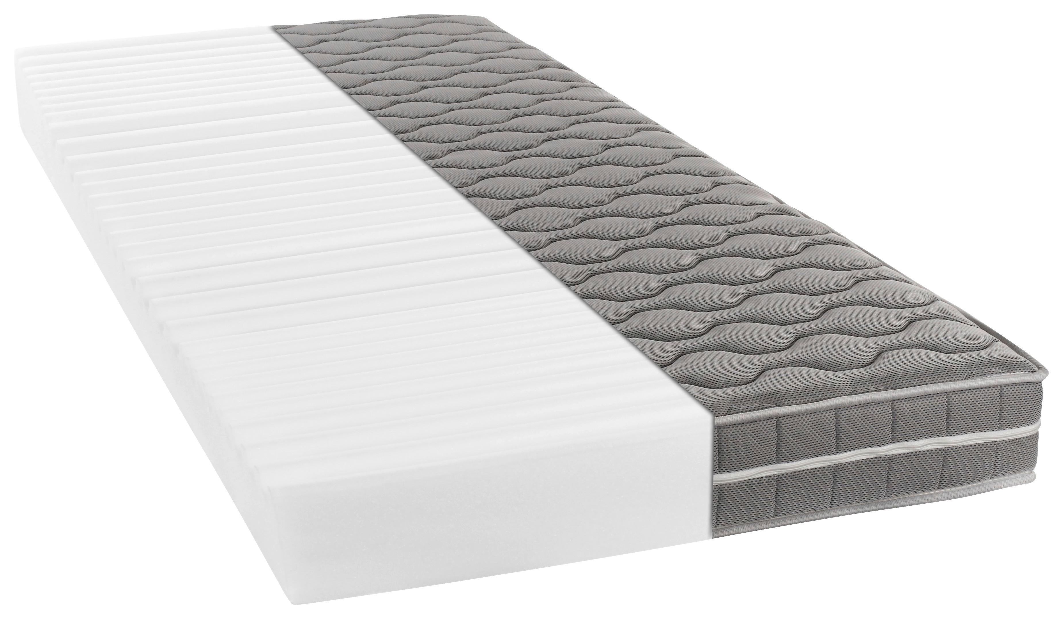 Viscomatratze Visko Plus H2/3 ca. 90x200cm - Hellgrau, Basics, Textil (90/200cm) - P & B