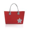 Nakupovalna Torba Filztasche - rdeča/siva, tekstil (50/30/15,5cm) - Mömax modern living