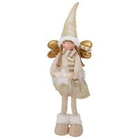 Dekoengel ANGY - Goldfarben, Textil (18/13/55cm)