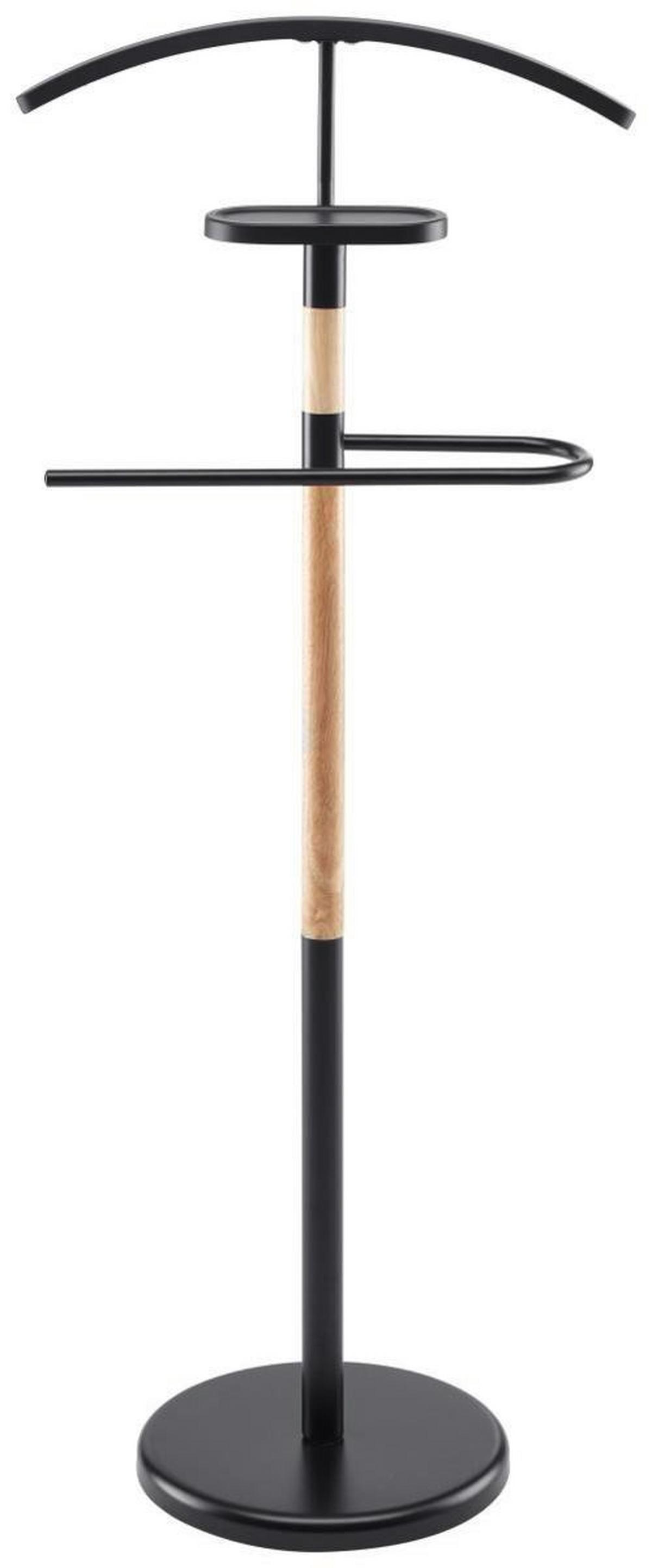 Vješalica Za Odijela Micha - prirodne boje/crna, Konvencionalno, drvo/metal (46,5/112/28,5cm) - Modern Living