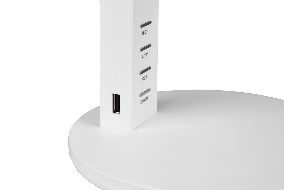 LED-Schreibtisch Ava Weiß max. 5 Watt - Weiß, Basics, Kunststoff (40,4/17,1/30,5cm) - Trio Leuchten