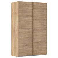 Omara Z Drsnimi Vrati Evelyn, Barva Hrasta - hrast sonoma, Design, umetna masa/leseni material (137/223/68cm) - Novel