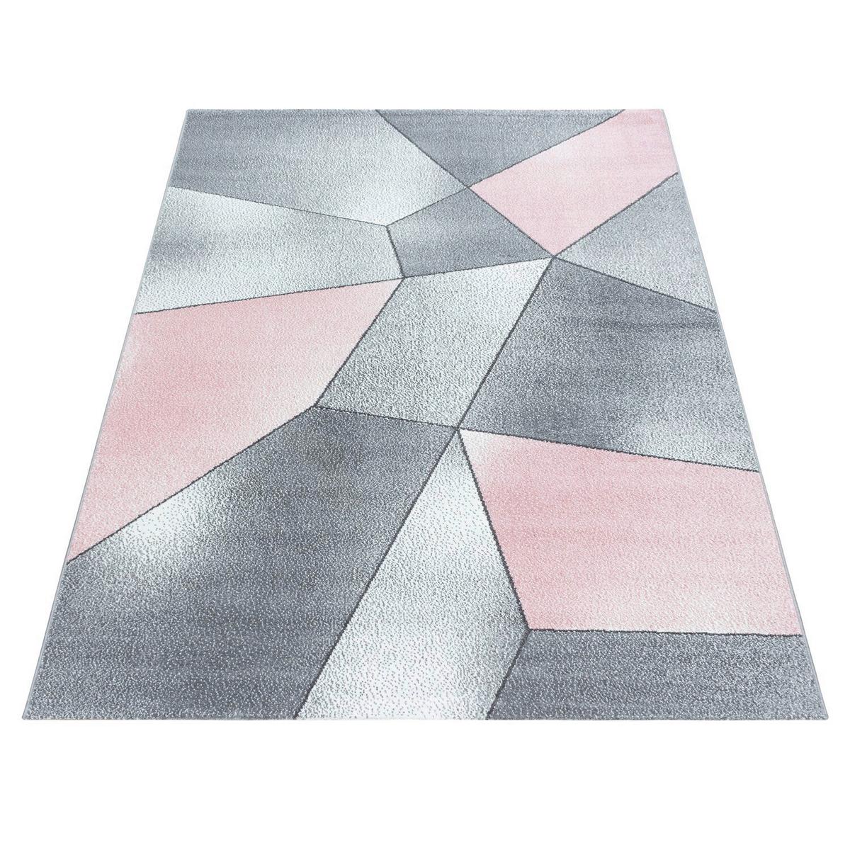 Webteppich Beta Rosa ca. 200x290cm - Rosa, Basics, Textil (200/290cm) - Novel