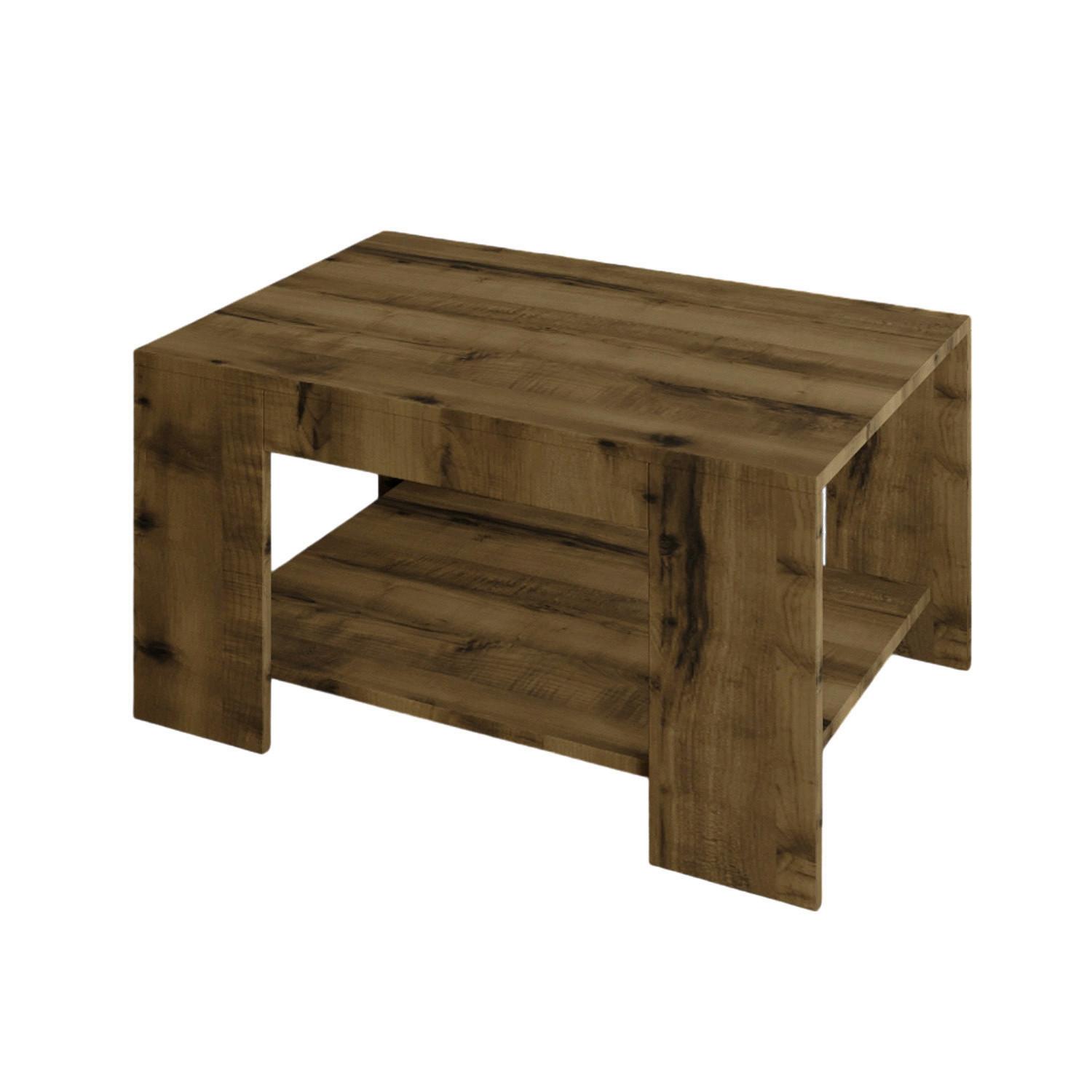 Couchtisch Lina Couchtisch - Nussbaumfarben, Design, Holzwerkstoff (90/60/44cm) - Livetastic