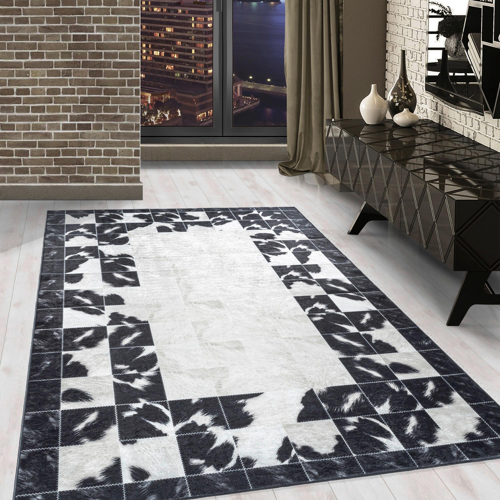 Flachwebeteppich Fiesta Creme/Schwarz ca. 160x230cm - Creme/Schwarz, Design, Textil (160/230cm) - Novel
