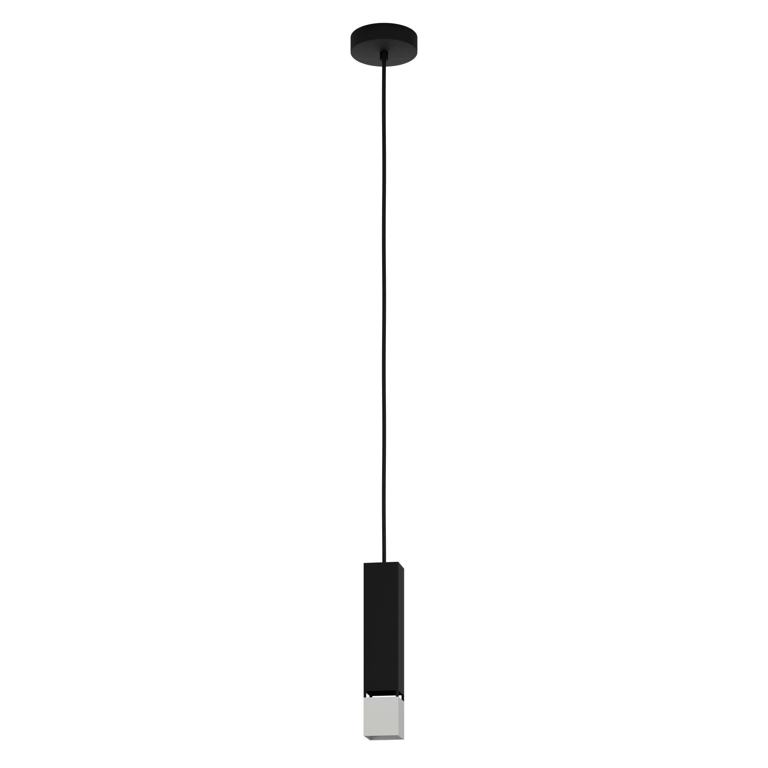 Hängeleuchte 99697* Butrano - Silberfarben/Schwarz, Design, Metall (5.5/5.5/110cm) - Eglo