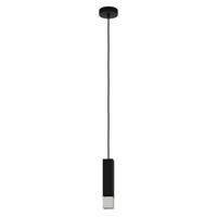 Hängeleuchte 99697* Butrano - Silberfarben/Schwarz, Design, Metall (5.5/5.5/110cm) - Eglo