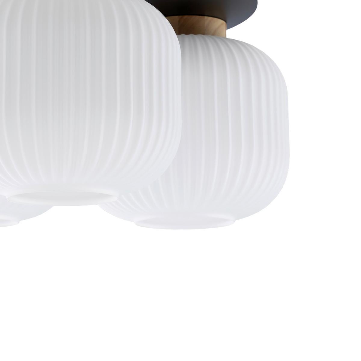 LAMPA SUFITOWA ANNA - biały, Trend, metal/drewno (45.5/22cm) - Collet's Monde