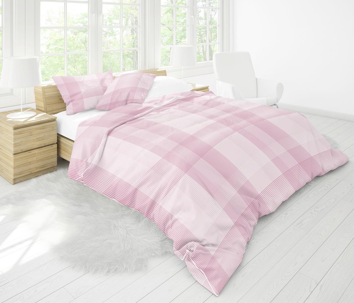 Ágyneműhuzat-garnitúra 3 Részes Anne Pink - textil (140/200cm)