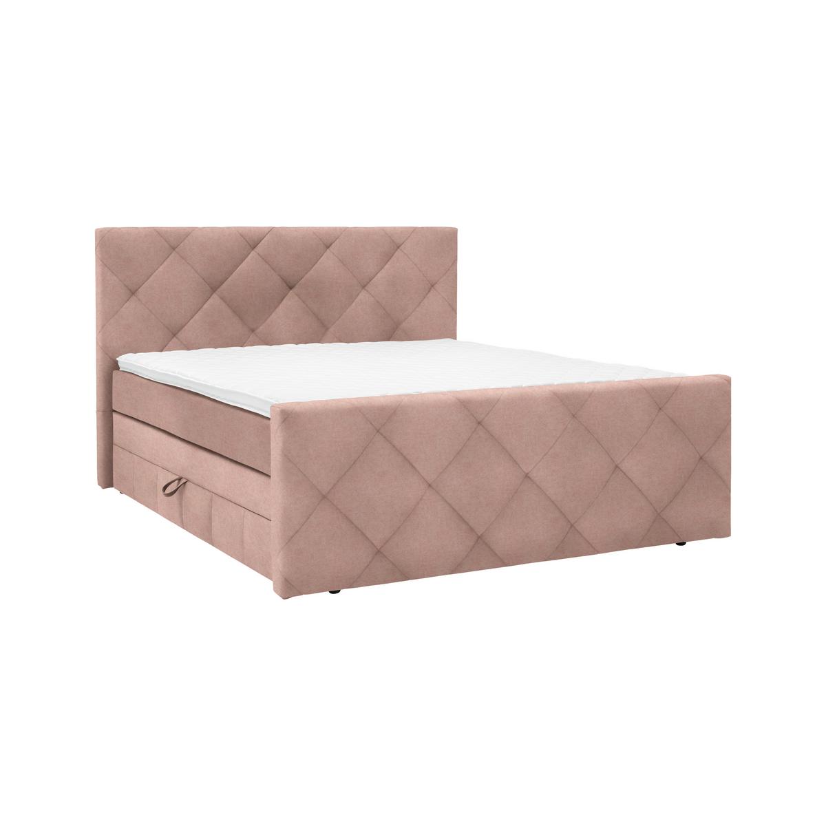 Boxspringbett Adele Pink ca. 180x200cm - Pink, KONVENTIONELL, Holz/Holzwerkstoff (180/200cm) - Mömax