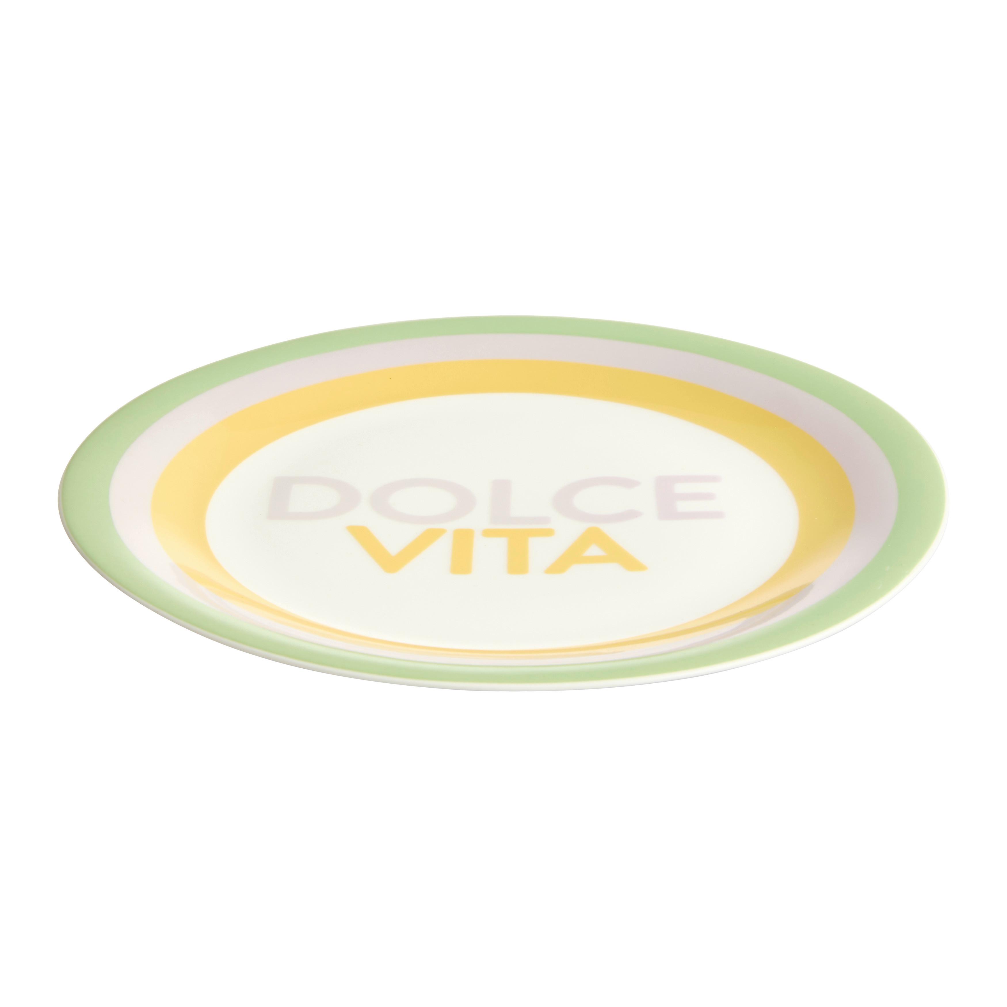 Dessertteller Candy Colors Multicolor Ø ca. 21cm - Hellgelb/Hellgrau, MODERN, Keramik (21/2cm) - Mömax