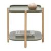 SOFFBORD STRUT - grön/naturfärgad, Modern, trämaterial/trä (50/50/55cm) - Mömax