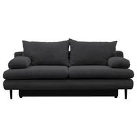 Trosjed Na Razvlačenje Fiore - tamno siva/crna, Design, tekstil/drvo (202/85/99cm) - Modern Living