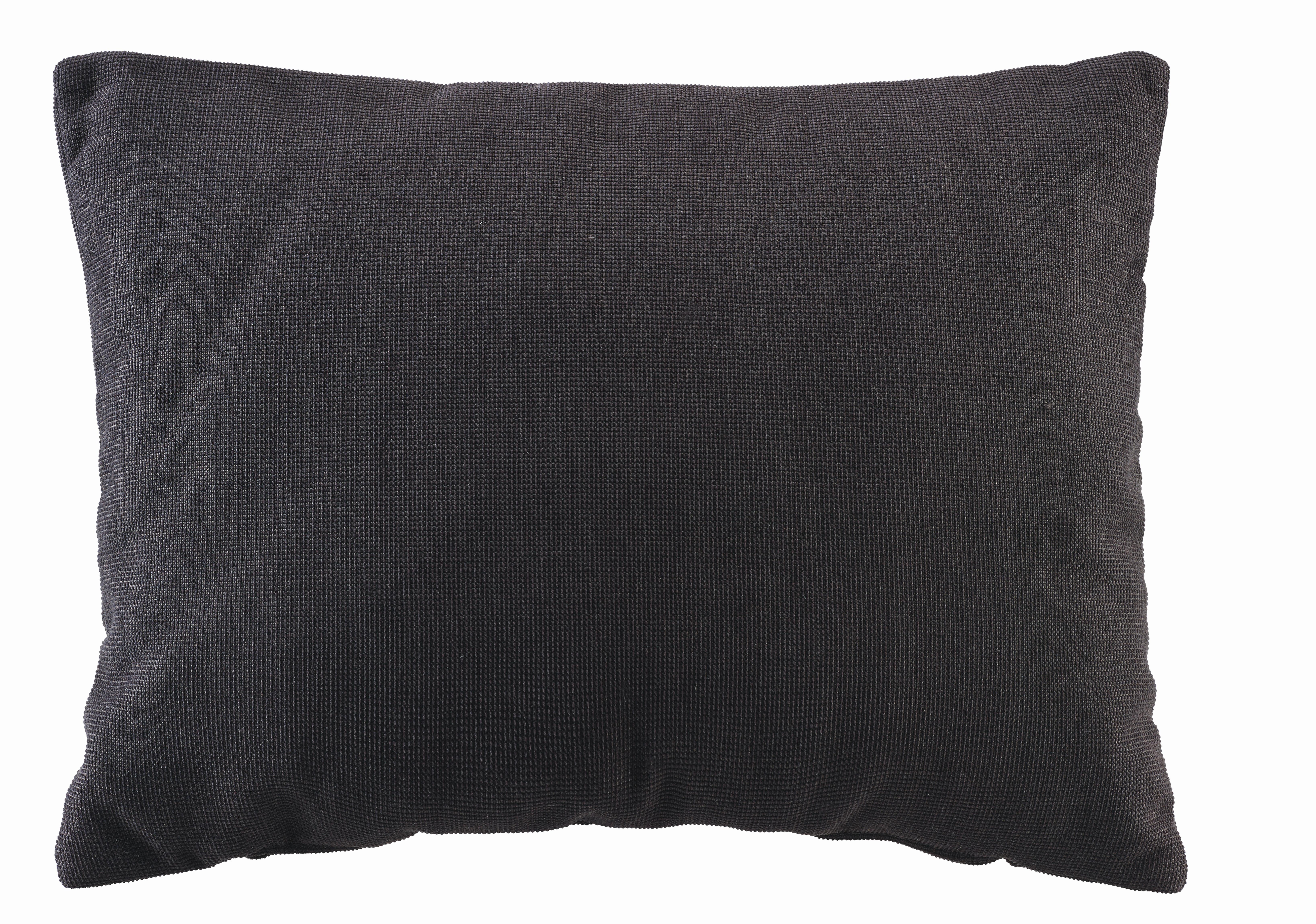 Zierkissen Sanfino in Schwarz ca. 55x40cm - Schwarz, KONVENTIONELL, Textil (55/40cm) - Premium Living